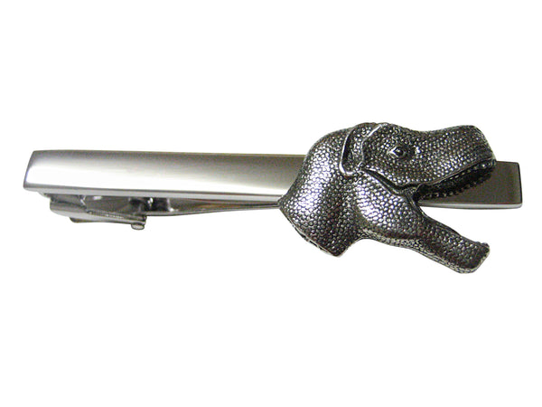 Textured Dinosaur Head Square Tie Clip