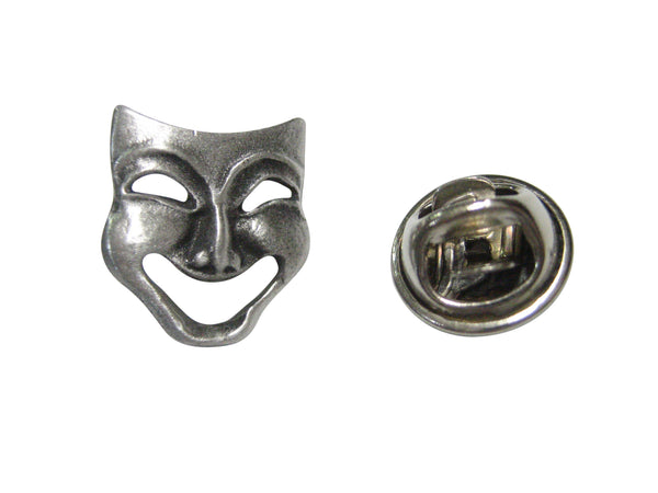 Textured Drama Happy Mask Lapel Pin