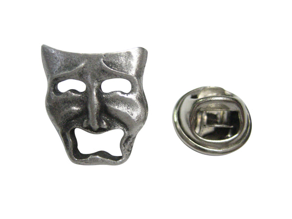 Textured Drama Sad Mask Lapel Pin