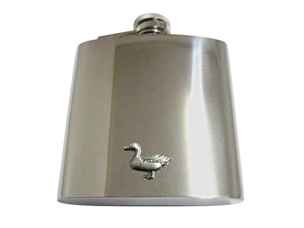 Textured Duck Bird 6 Oz. Stainless Steel Flask