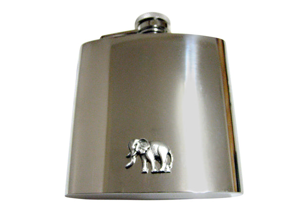 Textured Elephant 6 Oz. Stainless Steel Flask