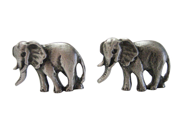 Textured Elephant Cufflinks