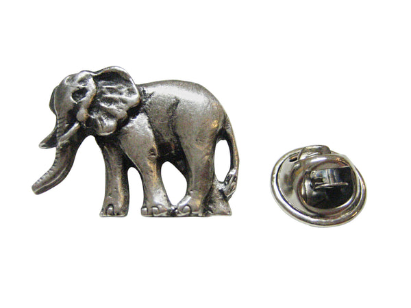 Textured Elephant Lapel Pin
