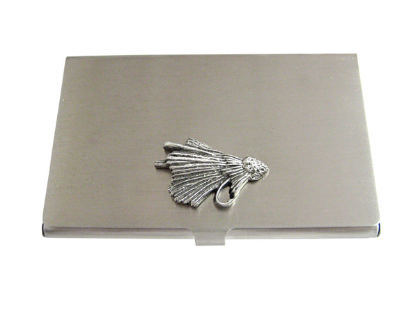 Textured Fishing Fly Business Card Holder