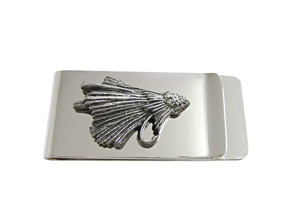 Textured Fishing Fly Money Clip
