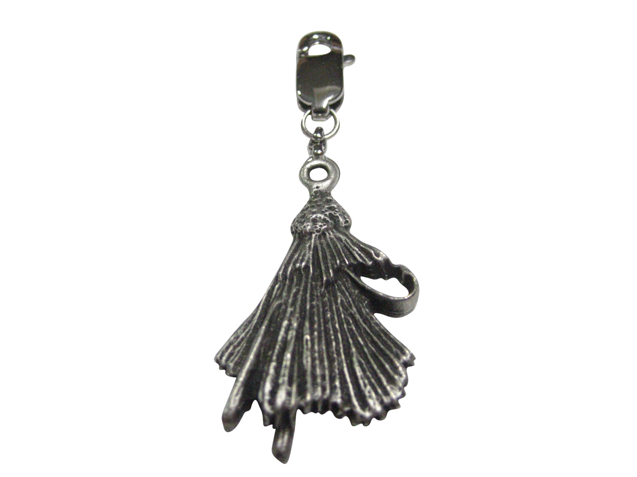 Textured Fishing Fly Pendant Zipper Pull Charm