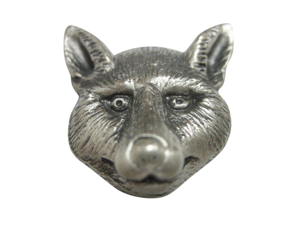 Textured Fox Head Pendant Magnet
