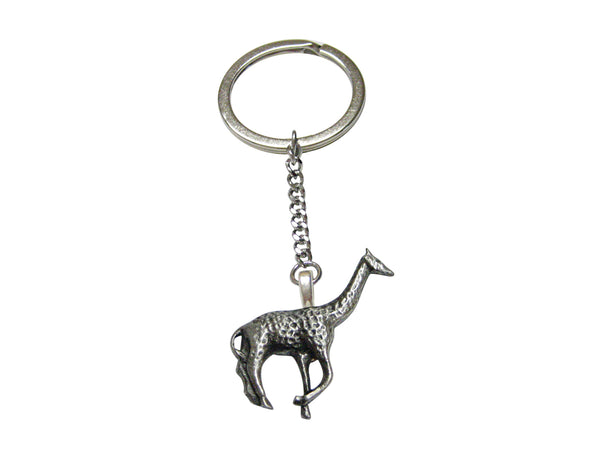 Textured Giraffe Pendant Keychain