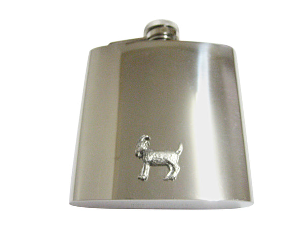 Textured Goat 6 Oz. Stainless Steel Flask