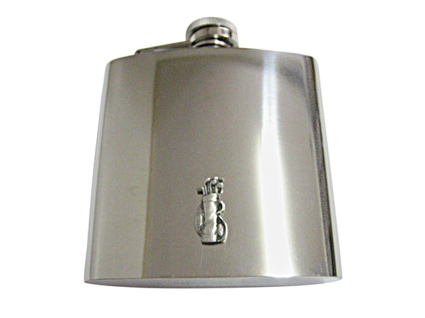 Textured Golf Club 6 Oz. Stainless Steel Flask