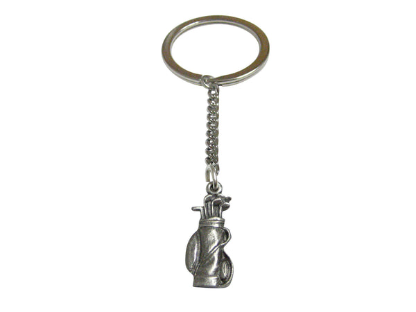 Textured Golf Club Pendant Keychain