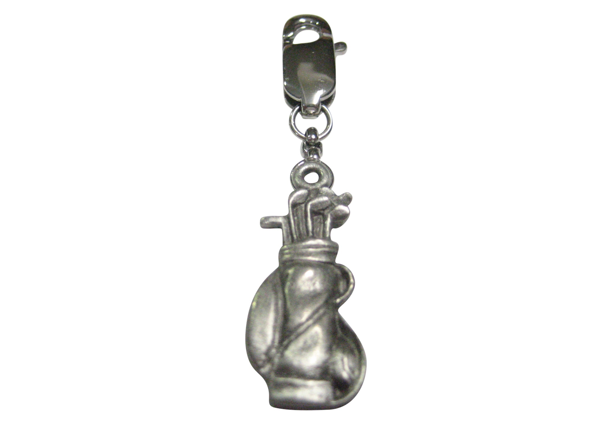 Textured Golf Club Pendant Zipper Pull Charm