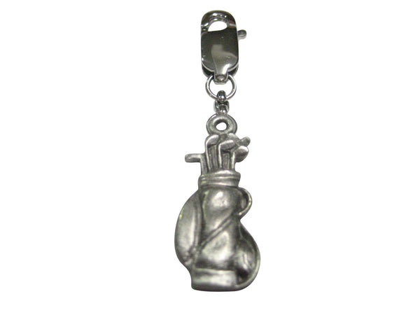 Textured Golf Club Pendant Zipper Pull Charm