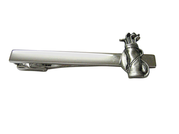 Textured Golf Club Square Tie Clip
