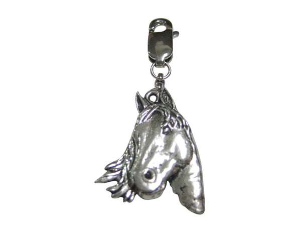 Textured Horse Head Pendant Zipper Pull Charm