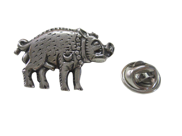 Textured Boar Hog Lapel Pin