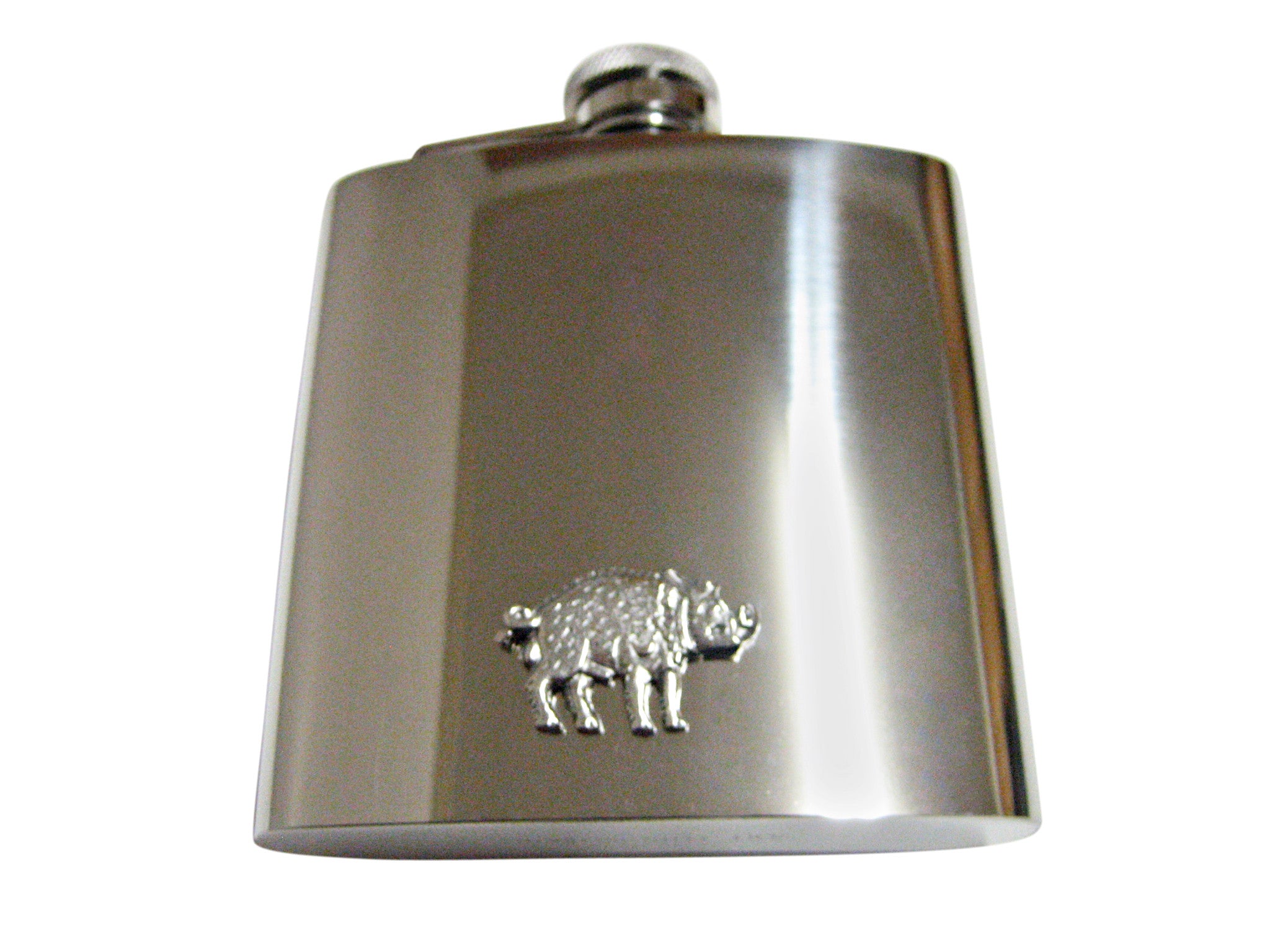 Textured Pig 6 Oz. Stainless Steel Flask