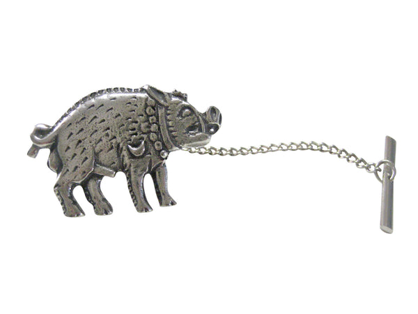 Textured Boar Hog Pig Tie Tack