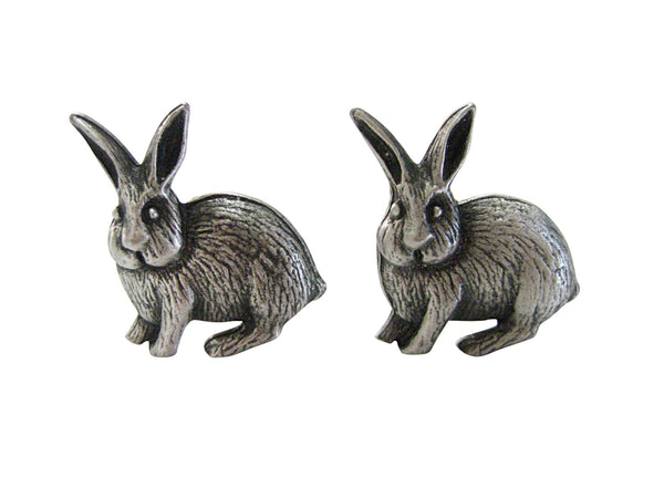 Textured Rabbit Hare Cufflinks