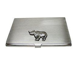 Textured Rhino Business Card Holder