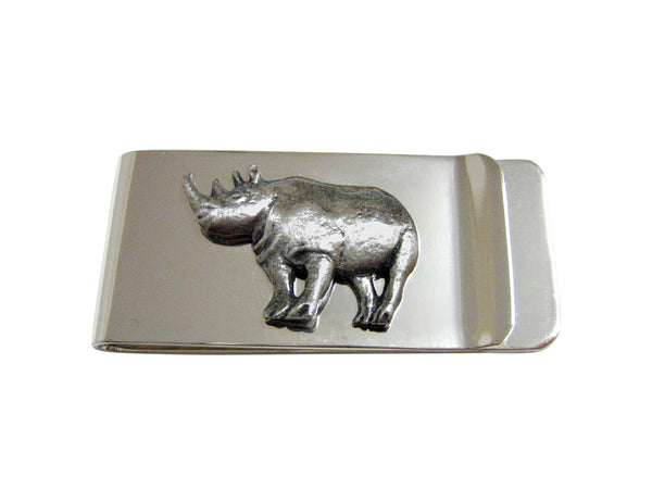 Textured Rhino Money Clip