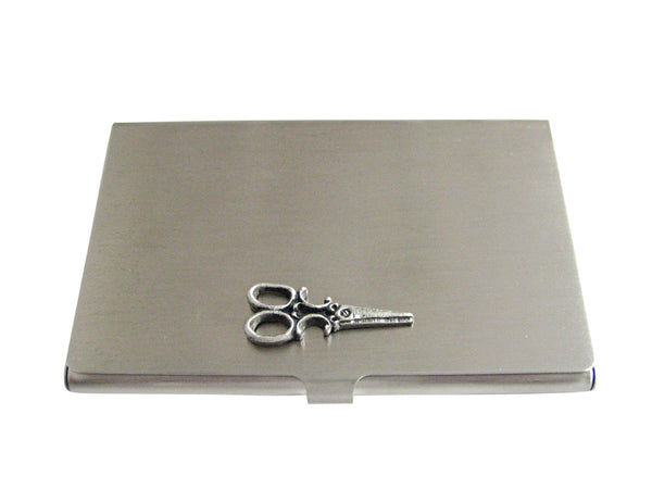 Textured Scissor Business Card Holder