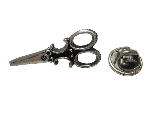 Textured Scissor Lapel Pin