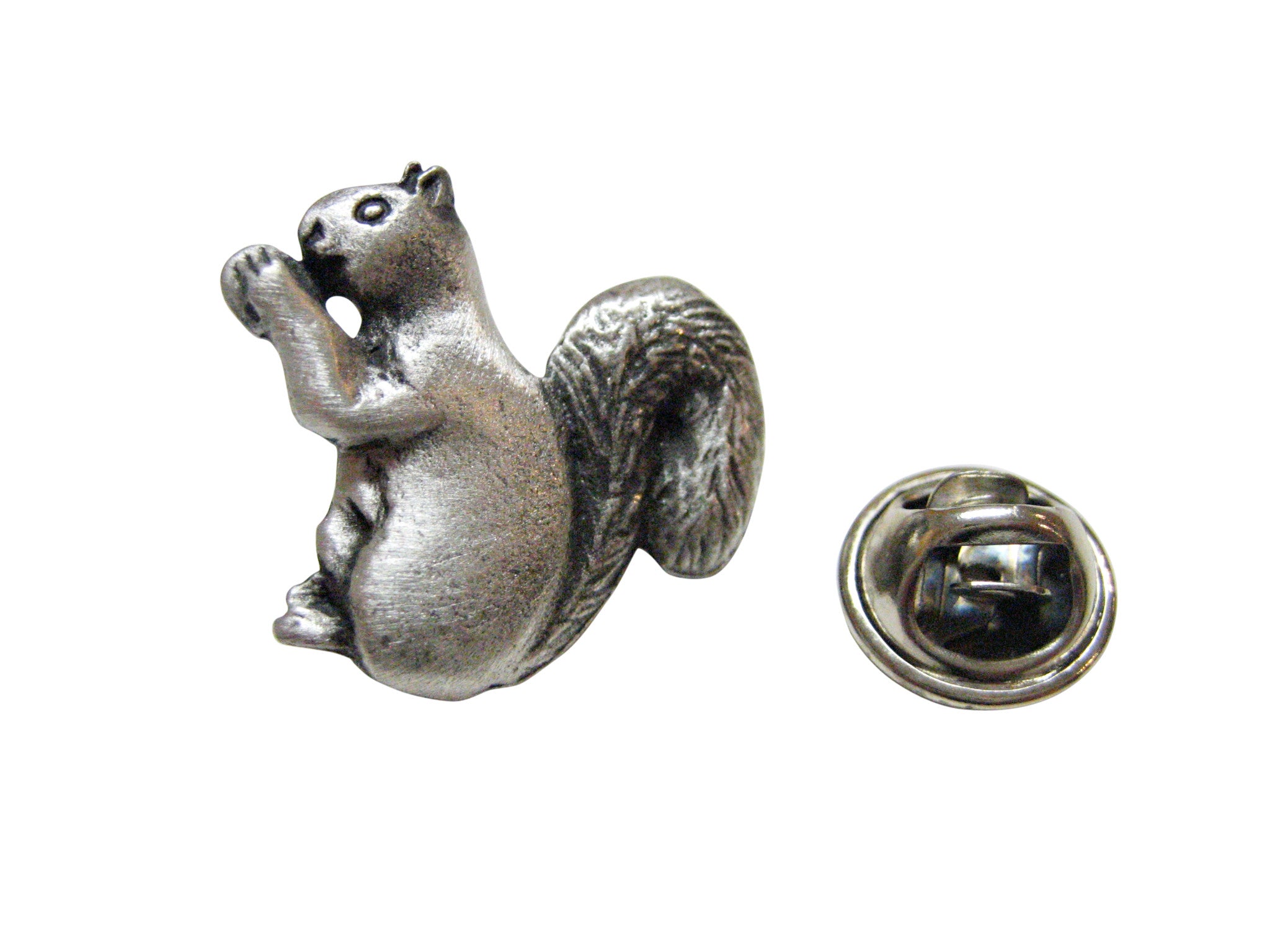 Textured Squirrel Lapel Pin