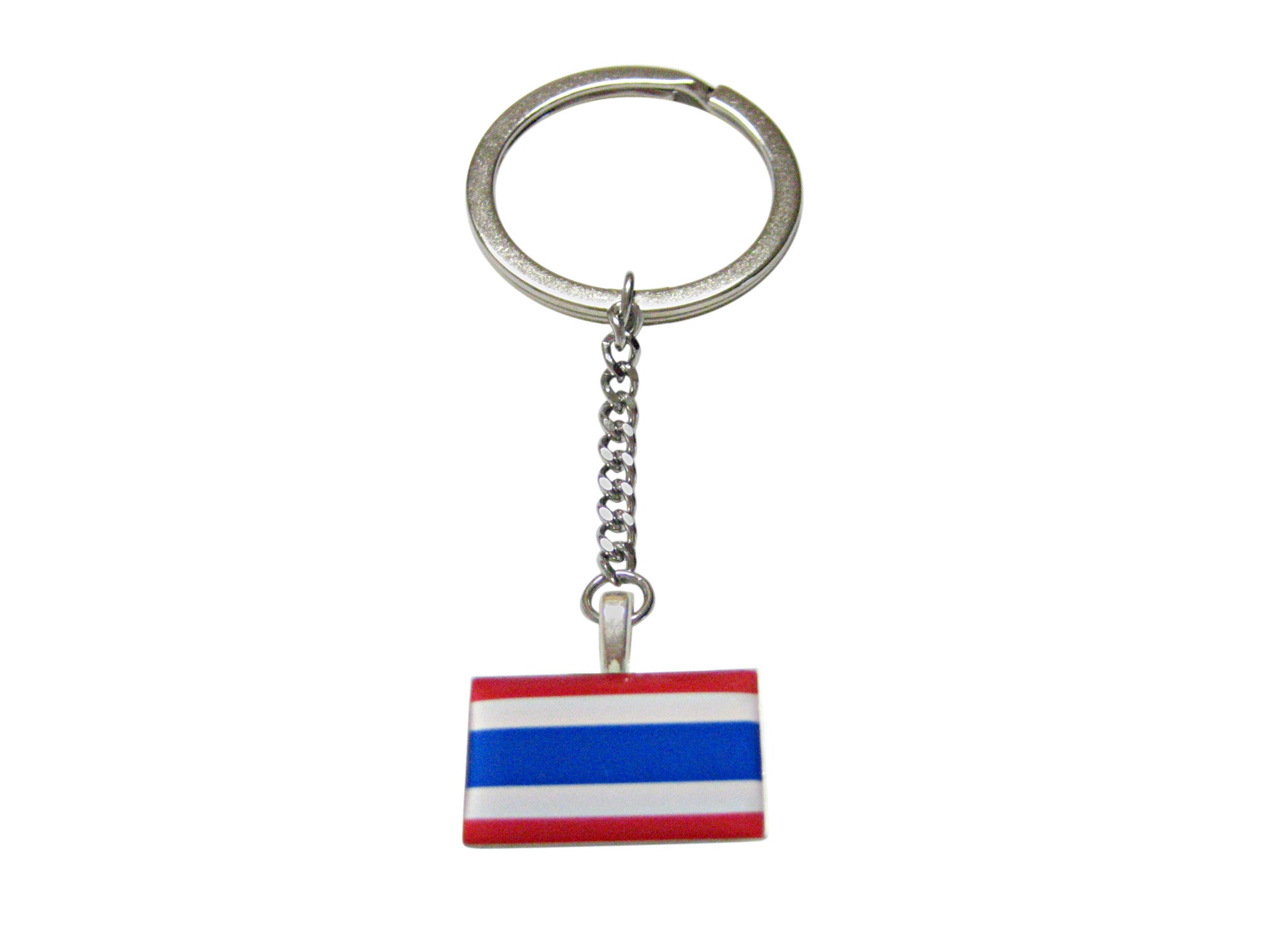 Thailand Flag Pendant Keychain