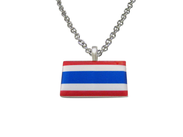Thailand Flag Pendant Necklace
