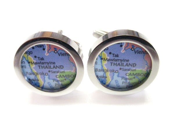 Thailand Map Cufflinks