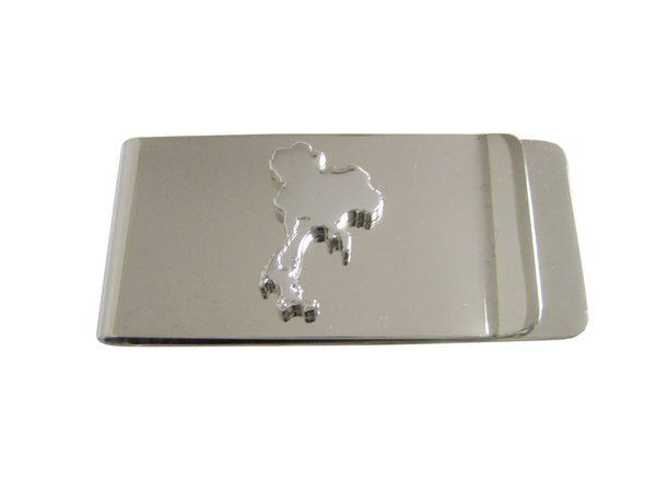 Thailand Map Shape Money Clip