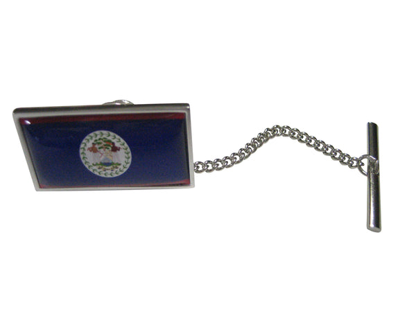 Thin Bordered Belize Flag Tie Tack