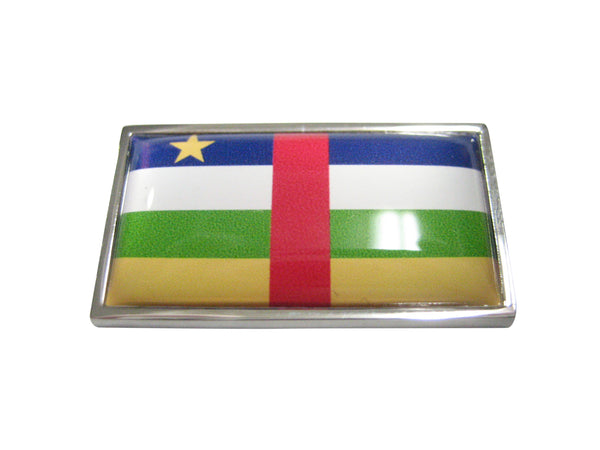 Thin Bordered Central African Republic Flag Magnet