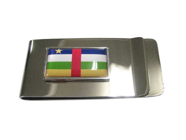 Thin Bordered Central African Republic Flag Money Clip
