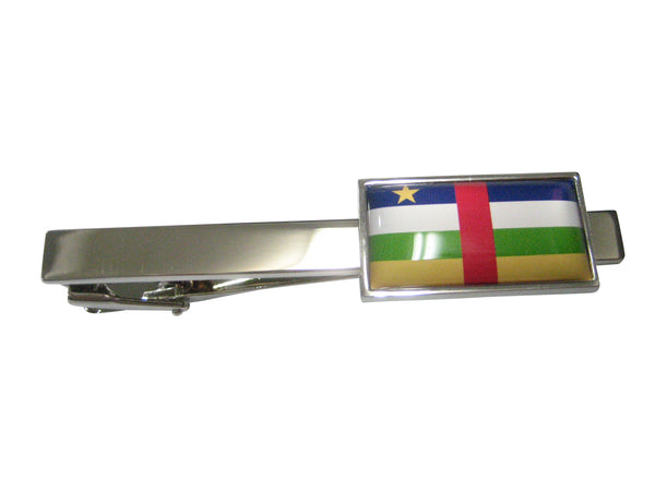 Thin Bordered Central African Republic Flag Tie Clip