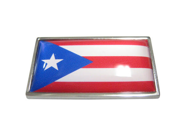 Thin Bordered Commonwealth of Puerto Rico Flag Magnet