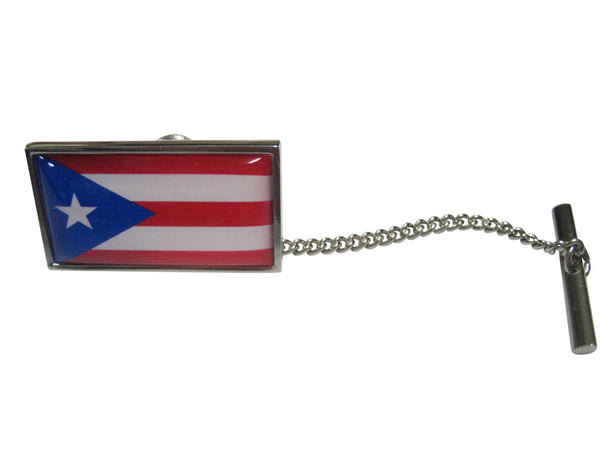 Thin Bordered Commonwealth of Puerto Rico Flag Tie Tack
