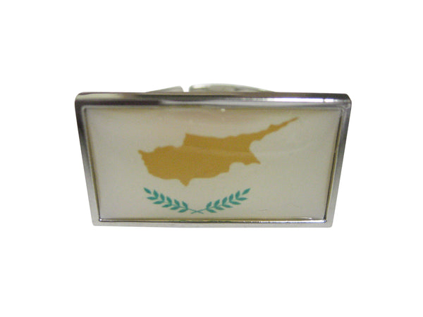 Thin Bordered Cyprus Flag Adjustable Size Fashion Ring