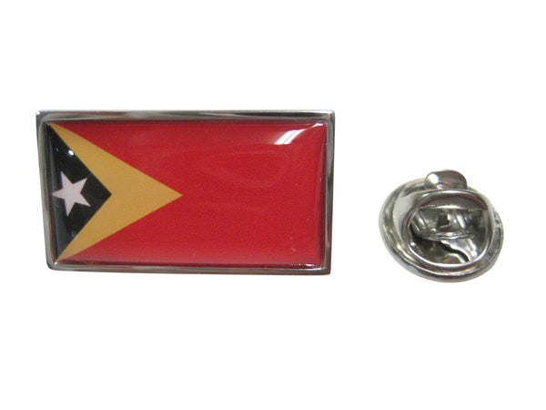 Thin Bordered Democratic Republic of Timor Leste Flag Lapel Pin
