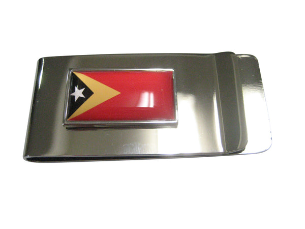 Thin Bordered Democratic Republic of Timor Leste Flag Money Clip