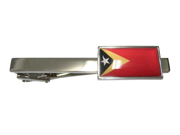 Thin Bordered Democratic Republic of Timor Leste Flag Tie Clip