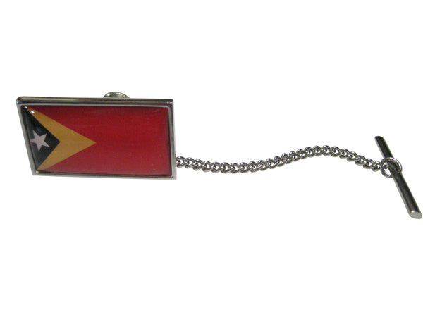 Thin Bordered Democratic Republic of Timor Leste Flag Tie Tack