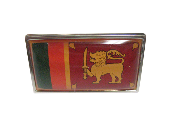 Thin Bordered Democratic Socialist Republic of Sri Lanka Flag Adjustable Size Fashion Ring