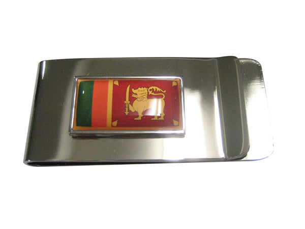 Thin Bordered Democratic Socialist Republic of Sri Lanka Flag Money Clip