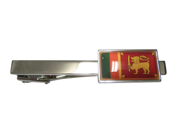 Thin Bordered Democratic Socialist Republic of Sri Lanka Flag Tie Clip