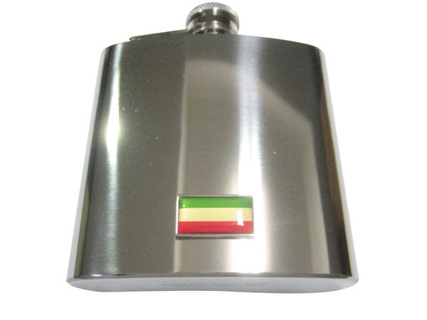 Thin Bordered Federal Democratic Republic of Ethiopia Flag 6oz Flask