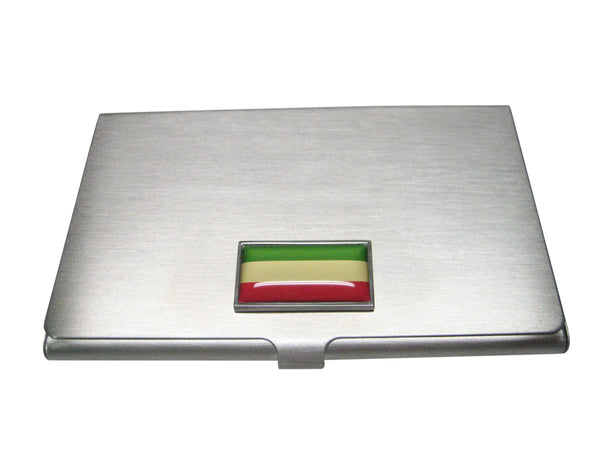 Thin Bordered Federal Democratic Republic of Ethiopia Flag Business Card Holder