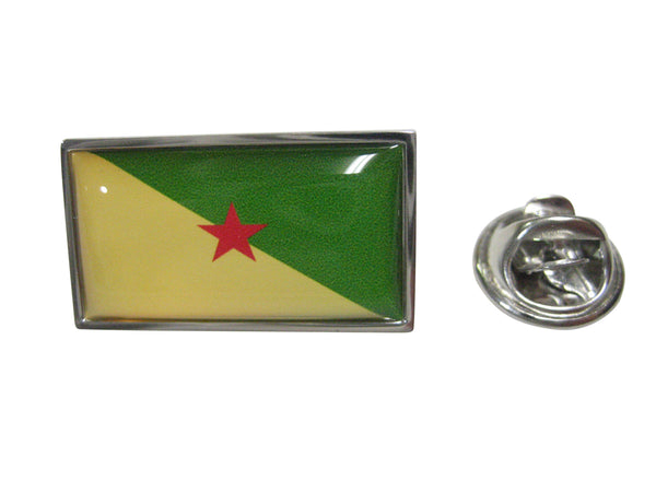 Thin Bordered French Guiana Flag Lapel Pin