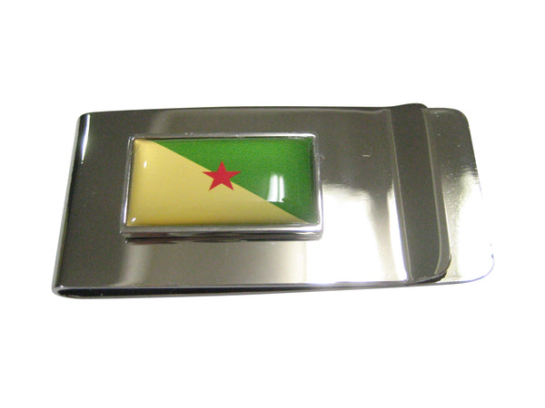 Thin Bordered French Guiana Flag Money Clip